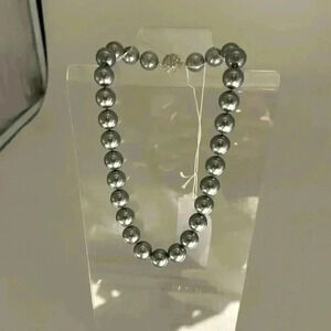 New Pearl Choker Mallorca 12 mm Custom Made Silver